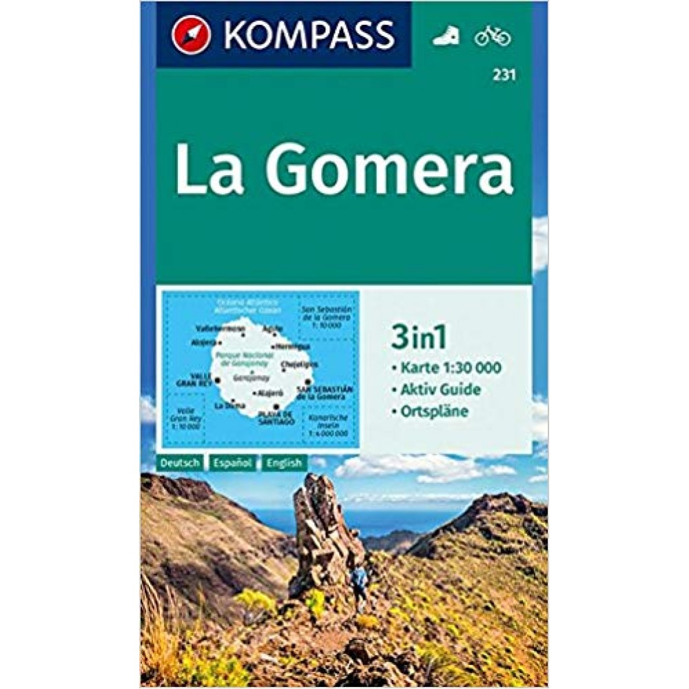 231 La Gomera Kompass Wanderkarte